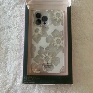 Kate Spade Protective Case for iPhone 13 Pro Floral/Gold/Crystal